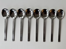 8 Vintage Soup Spoons