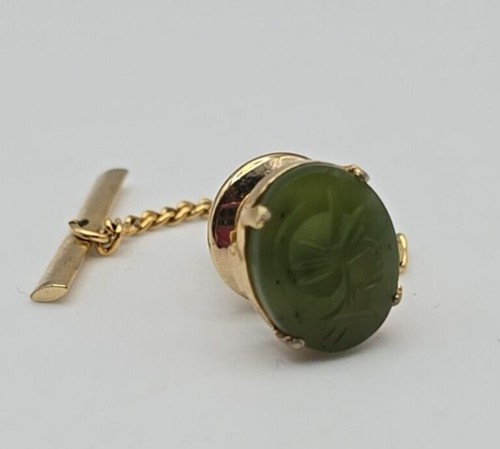 Vintage gold tone nephrite - vintage,