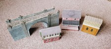 Super quick  OO Gauge Model Railway Scenery Built buildings Joblot 