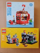 Lego Promotional Sets 40775 40776 Mini Knight's Castle & Hot Chocolate Stand New