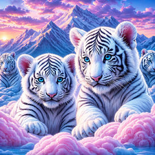 White Tiger Cubs Diamond