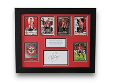 BRENTFORD Mikkel Damsgaard Framed SIGNED Autograph Card Mount Display + COA