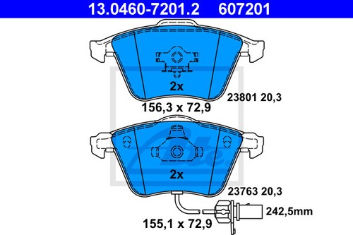 New brake pad set disc - disc,