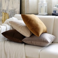 Plush velvet cushion covers - plush,
