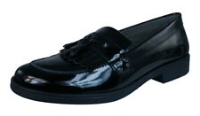 GEOX Agata School Shoes Senior Girls Patent Leather Black UK Size 6
