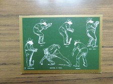  Cricketers 5th Series Sketches 1986 John Brindley #7 Fielding ,Saving a Run