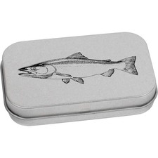 'Salmon Fish Side View' Metal