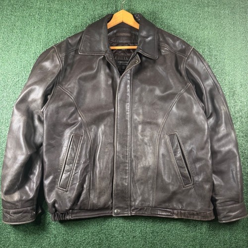 Claiborne leather jacket mens - claiborne,