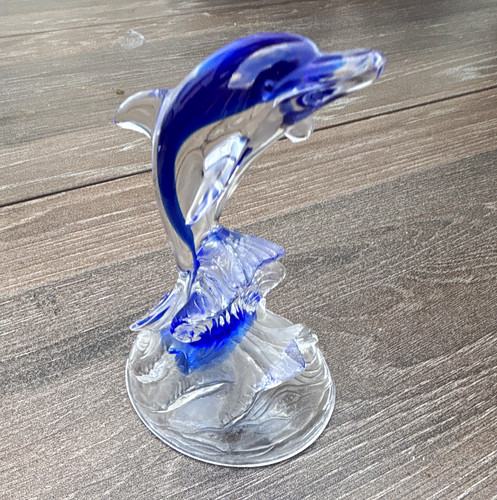 Unmarked blue clear - blue, art