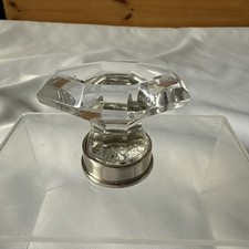 1 Laura Ashley Hexagon Clear Drawer Pull Hexagonal