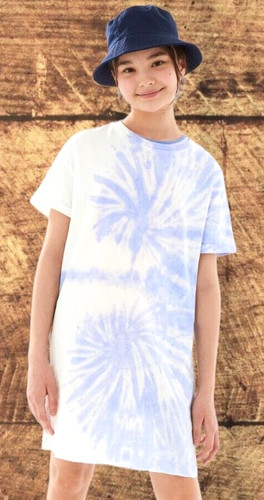 Girls shirt dress - t, tie