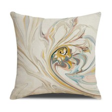 Turquoise marble throw - marble, pillow