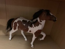 Artist resin horse model- to a pinto Icelandic by Juliane Garstka