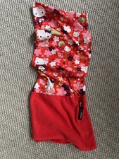 BUFF Hello kitty child polar Kid Bandana Scarf Geisha Japan red pink rare Sanrio