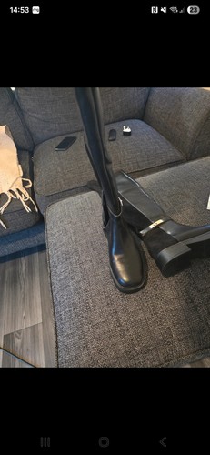 River island knee high boots - river,
