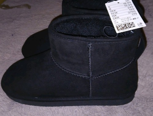 Womens warm lined boots black - boots,