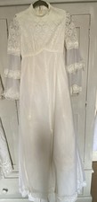 Beautiful Vintage French Victorian Style Wedding Dress Uk Size 8