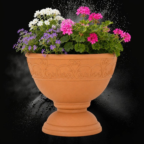 Large terracotta urn planter - large,