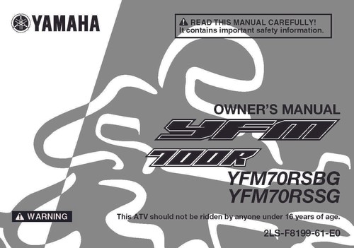 Yamaha owners manual - yamaha,