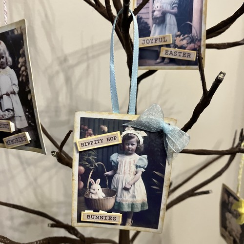 Vintage style photo easter - style,