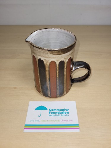 Briglin pottery milk jug - milk,
