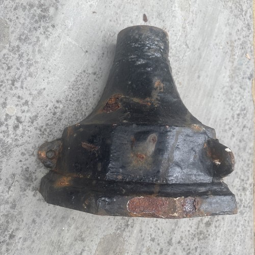 Antique cast iron drain hopper - iron,