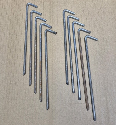 Heavy duty steel pegs - (x10), j
