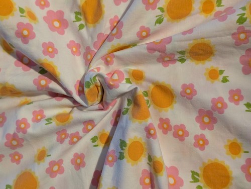 Vintage floral fabric - vintage, 60s