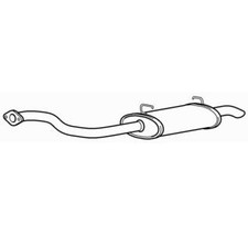 Rear Exhaust Silencer Back Box