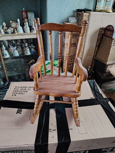 Wooden dolls chair - wooden,