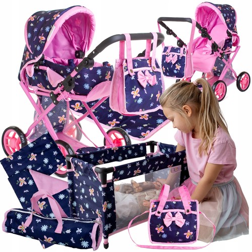 Dolls pram 3in1 with - , travel