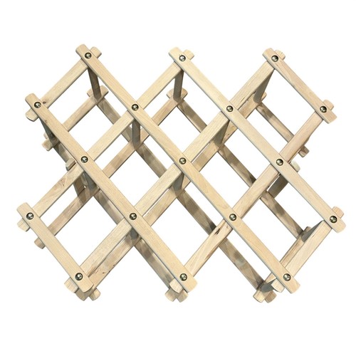 Expandable wooden wine rack - expandable,