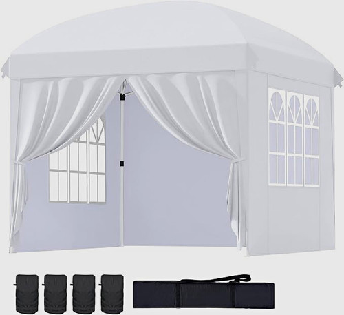 White waterproof canopy pop - white,
