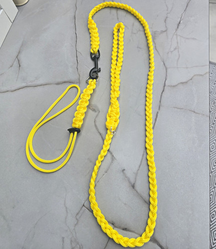 Hand made yellow - yellow, braided