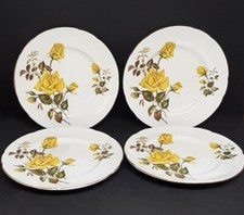 Vintage Paragon Sunset Cabinet China Gilt-edged Set Of Four Side Plates 1950s 