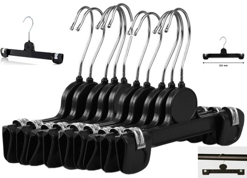30cm new black plastic clip - black,