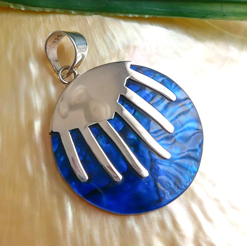 Small blue paua abalone shell - small,
