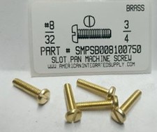 #8-32x3/4 Pan Head Slotted