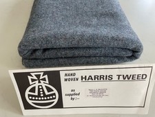 Harris Tweed Blue Plain 100%