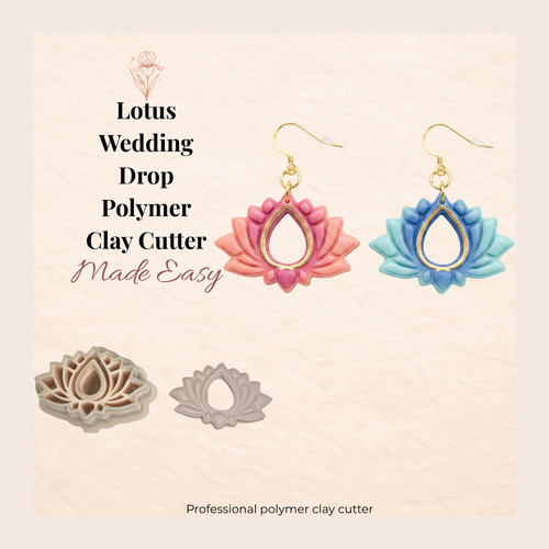 Lotus wedding drop polymer - lotus,