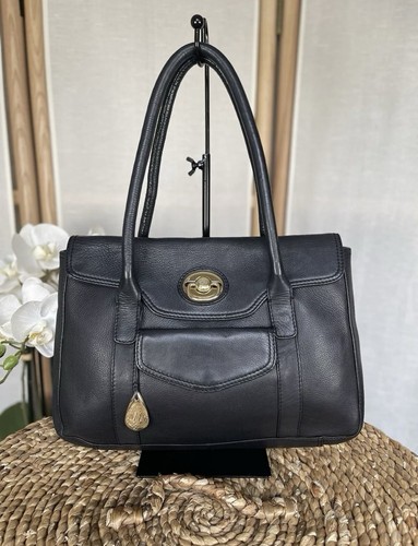 Tula black leather medium bag