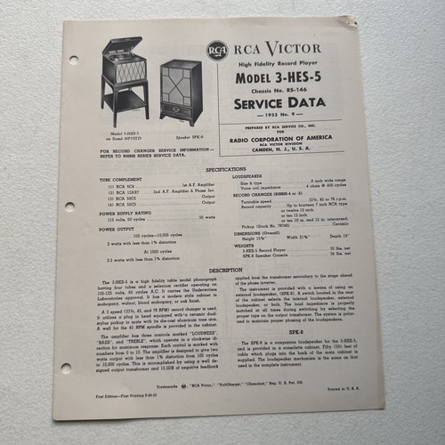 Rca victor high fidelity - victor,
