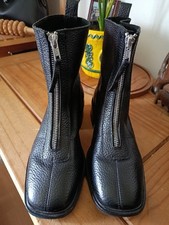 Topshop Ankle Leather Zip