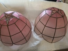 X 2 Vintage blush Pink Capiz