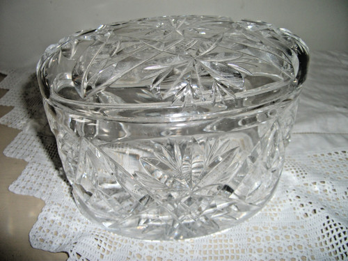 Exquisite vintage cut - cut, glass