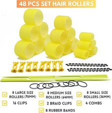 Large 48 Pcs Hair Rollers