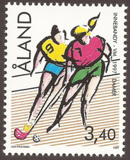 ALAND ISLANDS 1997 SG123 First Women's Floorball World Championship MNH (JB26416