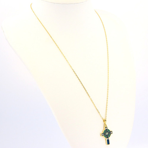 Vintage 18ct celtic - 18ct, cross