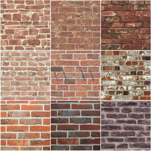 Red brick effect realistic - red,