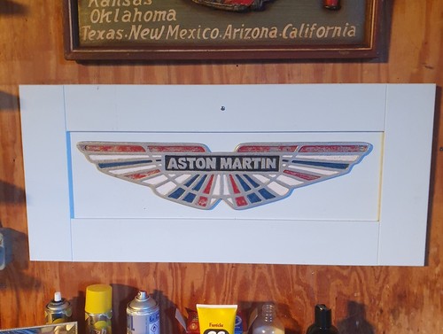 Aston martin cast alloy sign - martin,